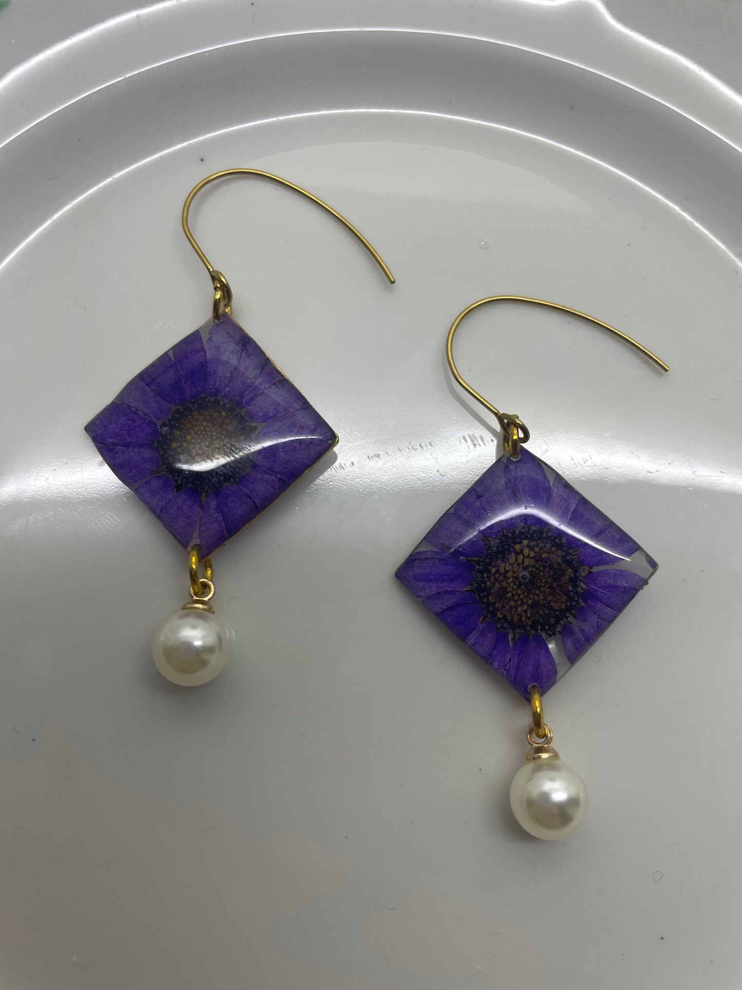 Orecchini “Violet Daisy”