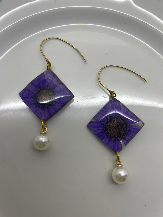 Orecchini “Violet Daisy”