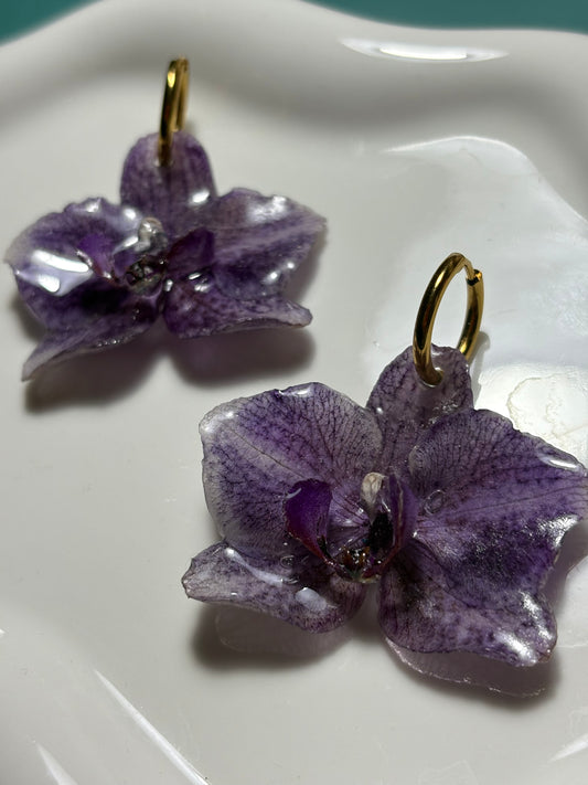 Orecchini “Baby Orchidee Viola”