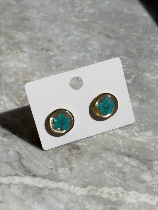 Orecchini “Mini Flo Blu”