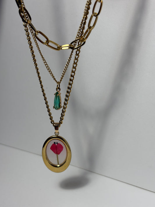 Collana “Me Voy..” papavero