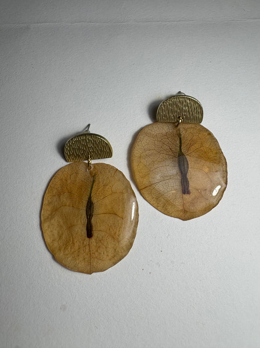 Orecchini “Boungainvillea pesca”